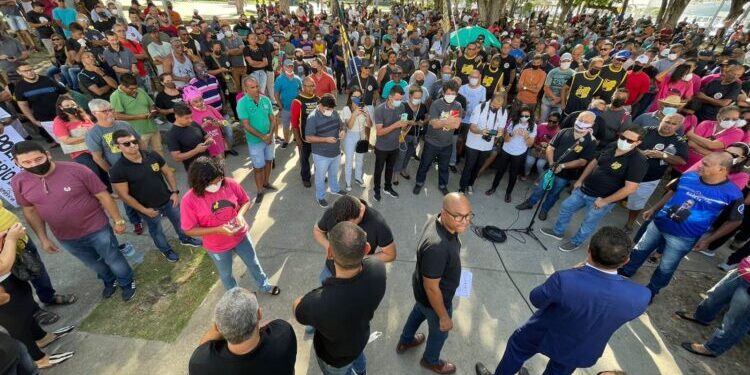 Polícia Unida protesta contra reajuste proposto pelo Governo