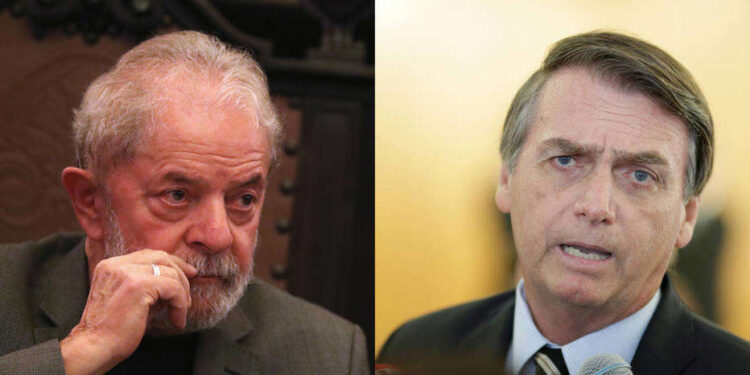 Pesquisa FSB/BTG: Vantagem de Lula para Bolsonaro cai 5 pontos sem Moro na disputa