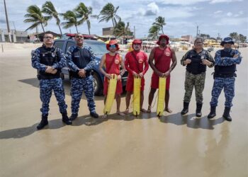 Forças de Segurança e equipes da Saúde garantem a tranquilidade durante o final de semana no litoral estanciano