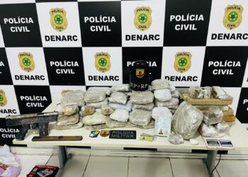 Denarc prende dois homens e apreende drogas e metralhadora em ação conjunta com o BPRp