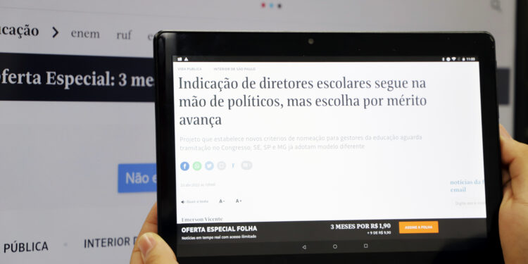 Folha de São Paulo destaca pioneirismo de Sergipe na realização de processo seletivo para diretor escolar
