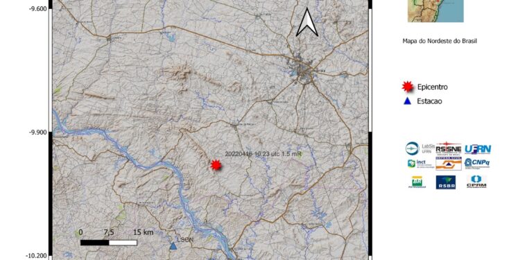 Tremor de terra é registrado em Amparo de São Francisco