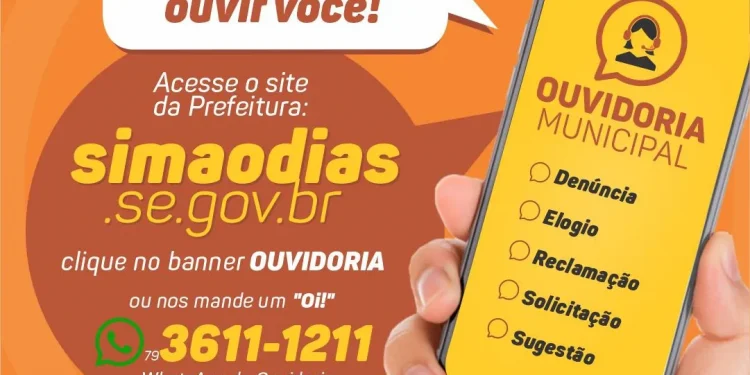 Prefeitura de Simão Dias lança Ouvidoria Municipal para ampliar participação popular