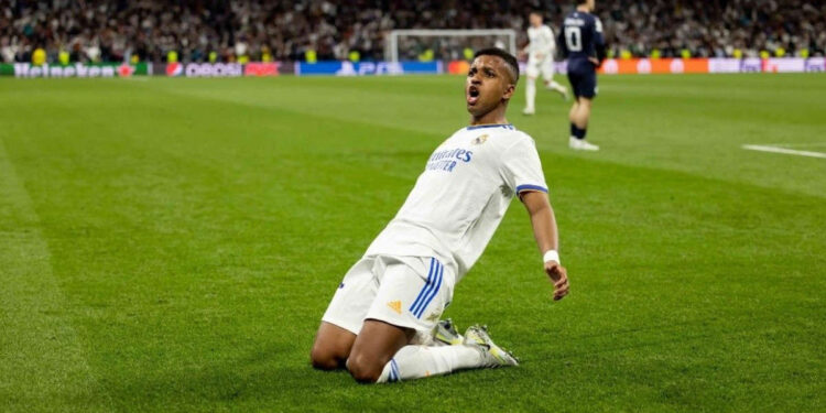 “É o homem Champions”; Rodrygo ‘vai nas nuvens’ em jogo do Real Madrid e momento repercute na torcida do Peixe