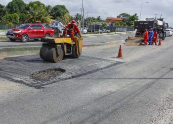 DER realiza reparos nas juntas de dilatação da ponte entre Aracaju e Barra dos Coqueiros