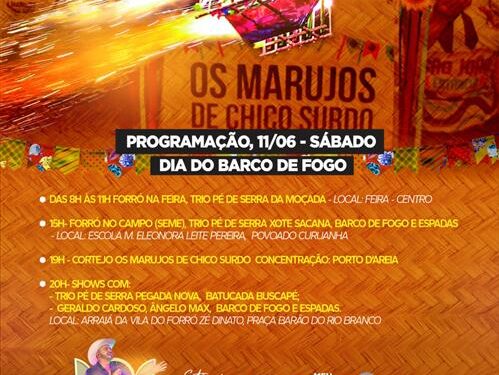 Estância celebra Dia do Barco de Fogo com programação diversificada