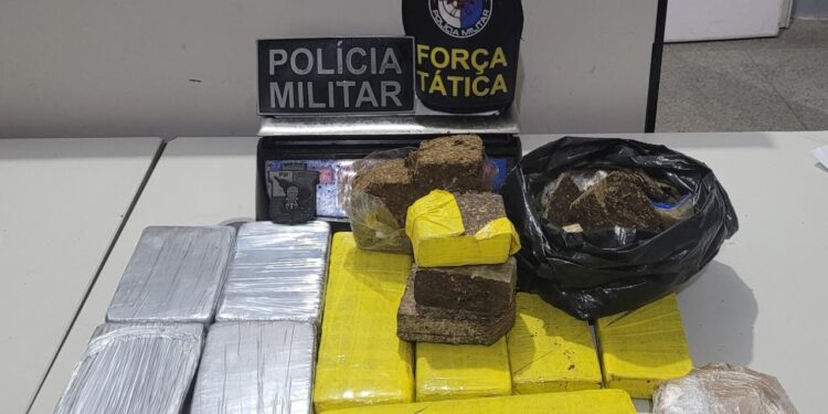 Força Tática apreende 11 quilos de drogas no Conjunto Jardim