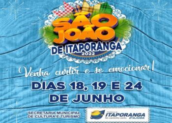 Prefeitura de Itaporanga D’Ajuda divulga a programação do São João que acontece nos dias 18, 19 e 24 de junho