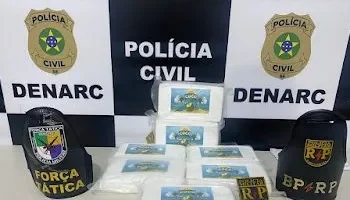 Em operação conjunta, PM e Denarc apreendem sete quilos de cocaína em condomínio de Aracaju