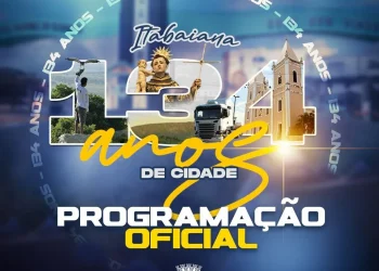 Confira a programação oficial do aniversário de Itabaiana