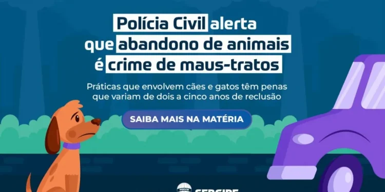 Polícia Civil alerta que abandono de animais é crime de maus-tratos