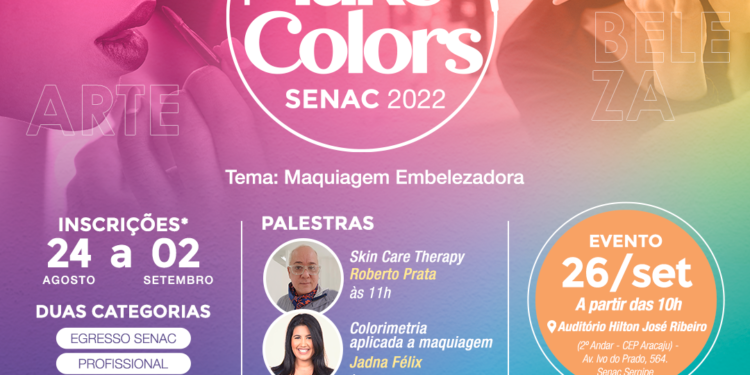 Senac Sergipe realiza campeonato Make Colors de maquiagem