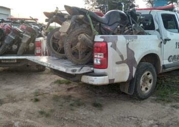 PM apreende cinco motos em fábrica do município de N. Sra. de Lourdes