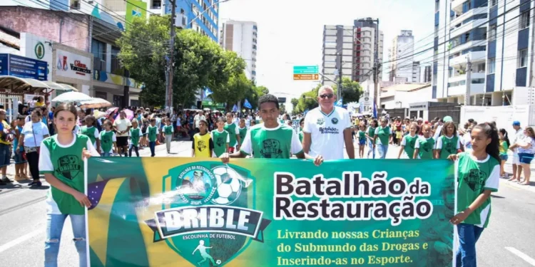 7 de setembro: Batalhão da Restauração participou do desfile cívico-militar