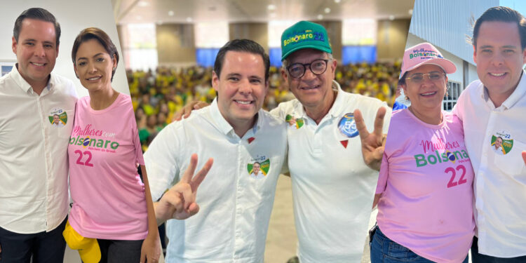 Rodrigo Valadares prestigia Michelle Bolsonaro e Damares em Sergipe