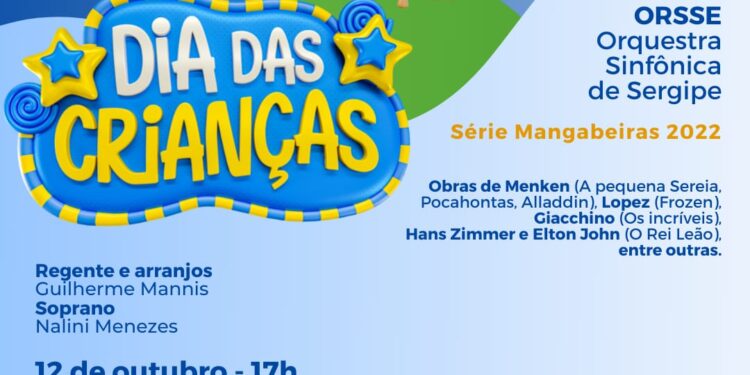 No Dia das Crianças, Orsse apresenta concerto especial no Teatro Tobias Barreto