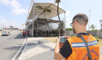 PMA acompanha montagem das estruturas do Pré-Caju 2022