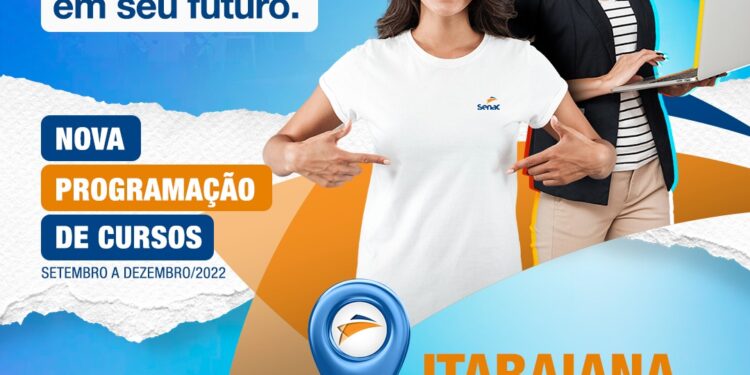 Unidade do Senac de Itabaiana abre inscrições para oito cursos em diversas áreas