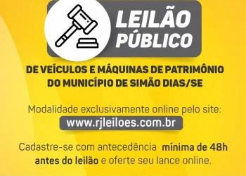 Simão Dias lança edital de leilão público de veículos e sucatas