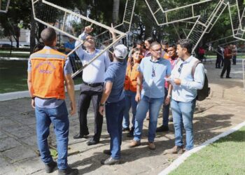 Prefeitura de Aracaju realiza vistoria nas praças do Centro para realização do Natal Iluminado 2022