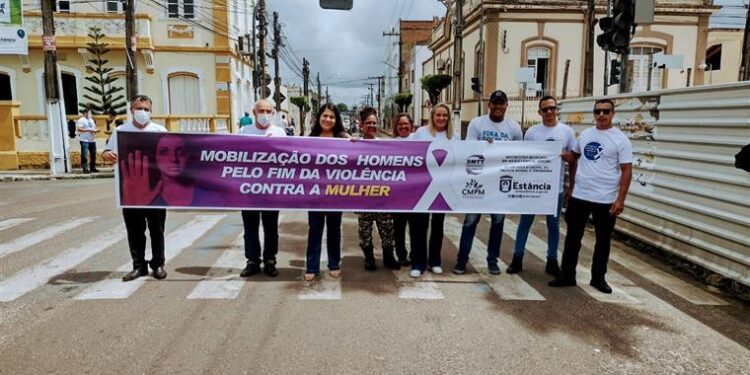 Prefeitura de Estância realiza ações em prol da campanha laço branco: homens pelo fim da violência contra a mulher