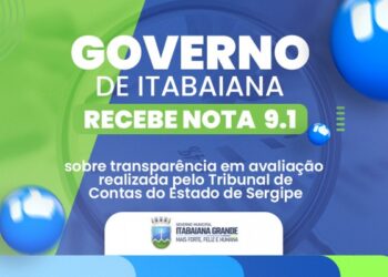 Governo de Itabaiana recebe nota 9,1 sobre transparência em avaliação realizada pelo Tribunal de Contas do Estado  