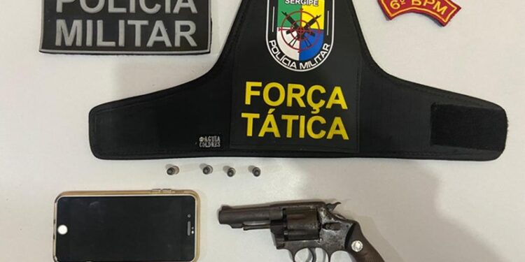 Polícia Militar apreende arma de fogo em Estância