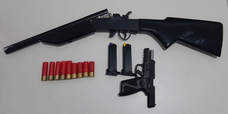 Ação conjunta apreende pistola e espingarda após agressão em Lagarto