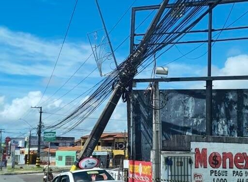 Energisa registrou 298 ocorrências de colisão com poste em 2022