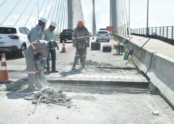 Governo realiza manutenção na ponte entre Aracaju e Barra dos Coqueiros