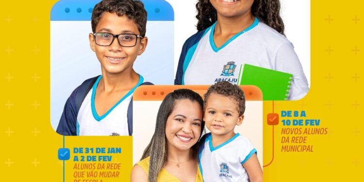 Prefeitura de Aracaju iniciará período de matrículas no próximo dia 31