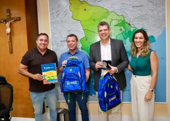 Fábio e Márcio Macedo discutem realização de Jogos Escolares Brasileiros em Sergipe