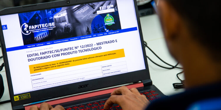 Fapitec prorroga prazo para submissão de propostas de bolsas de mestrado e doutorado com produto tecnológico