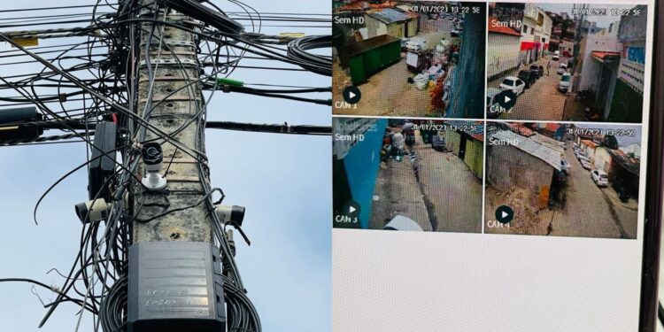 Polícia Civil intercepta sistema de câmeras utilizado por traficante de drogas na região central de Aracaju