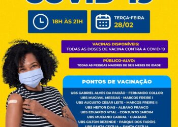 Ação de Vacinação Noturna em Nossa Senhora do Socorro