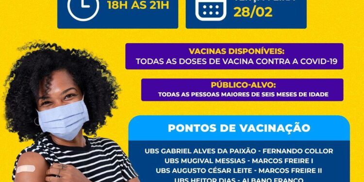 Ação de Vacinação Noturna em Nossa Senhora do Socorro