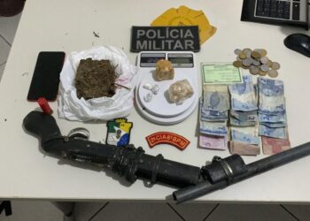Polícia Militar prende dois homens por tráfico de drogas em Salgado