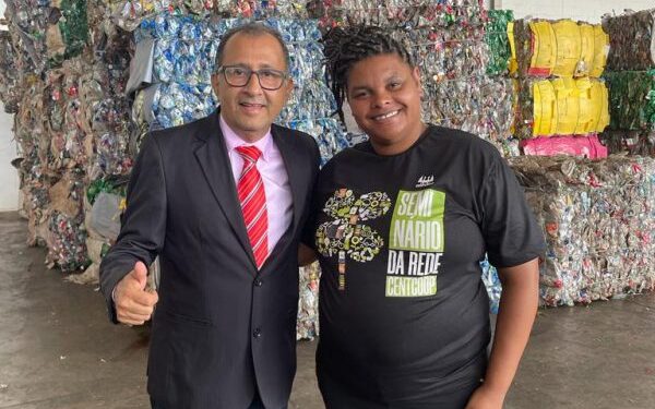 Representando a Prefeitura de Lagarto, secretário de Meio Ambiente visita a maior cooperativa de reciclagem do país