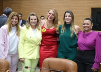 Deputadas recebem Medalha Quintina Diniz no plenário da Alese