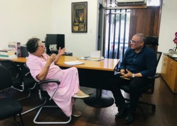 Em reunião com Secretário Municipal de Educação, Professora Ângela Melo apresenta demandas da educação pública de Aracaju
