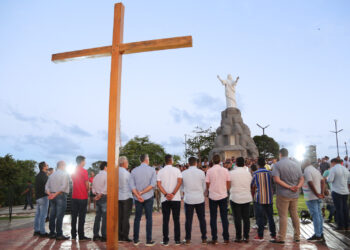 Prefeitura de São Cristóvão inaugura obra de requalificação do primeiro Cristo Redentor do Brasil