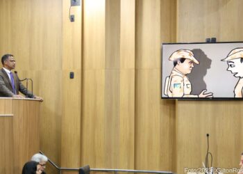 Sargento Byron presta homenagem ao Capitão Oliveira e ressalta a bravura da Polícia