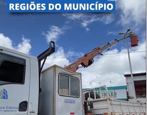 Prefeitura de Itaporanga substitui iluminação pública no Nova Descoberta, Praça da Estação e Loteamento Cohab