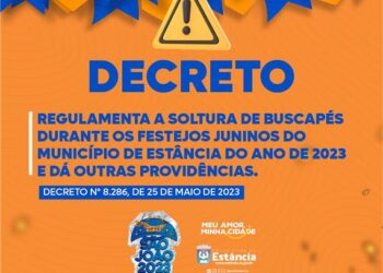 Decreto municipal regulamenta a venda e soltura de fogos de artifícios em Estância