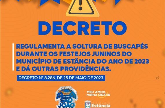 Decreto municipal regulamenta a venda e soltura de fogos de artifícios em Estância
