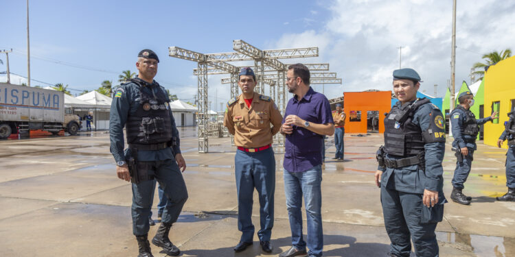 SSP faz vistoria técnica na área do Arraiá do Povo, na Orla de Atalaia