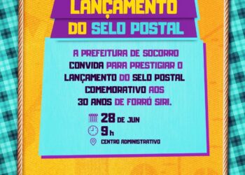 Correios e Prefeitura de Socorro lançam selo em homenagem aos 30 anos do Forró Siri