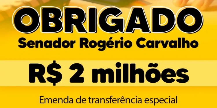 Prefeitura de Simão Dias foi contemplada com a liberação de emendas parlamentares