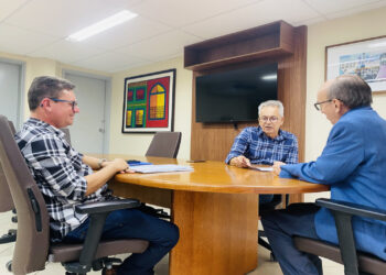 Marcos Santana realiza reunião com vice-reitor da UFS para definir parceria para qualificação da Guarda Municipal