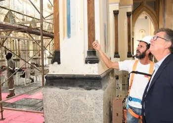 Laércio visita obra da Catedral e garante apoio para a sua conclusão